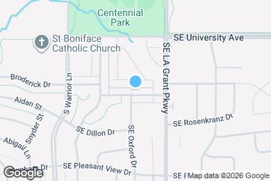 Map image of the property - 207 SE Booth Ave