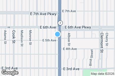 Map image of the property - 3901 E 5th Ave