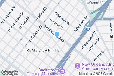 Map image of the property - 1808 Esplanade Ave
