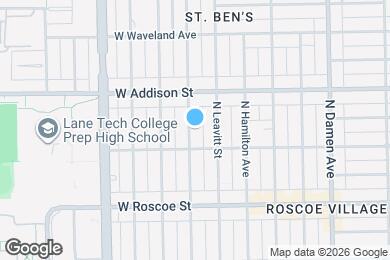 Map image of the property - 3521 N Bell Ave