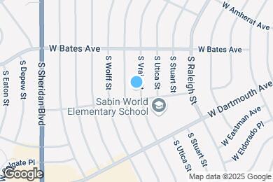 Map image of the property - 2983 S Vrain St
