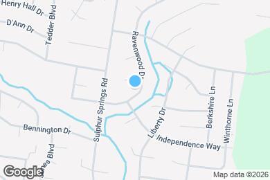 Map image of the property - 2121 Ravenwood Dr