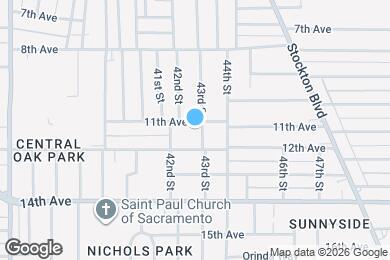 Map image of the property - 4250 11th Ave