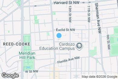 Map image of the property - 1343 Clifton St NW