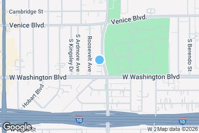 Map image of the property - 1819 S Normandie Ave