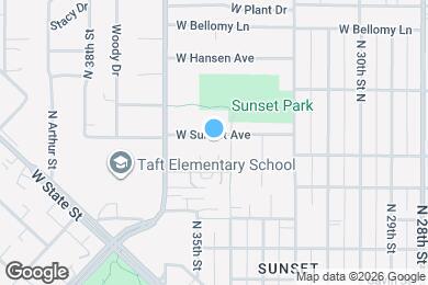 Map image of the property - 3413 W Sunset Ave