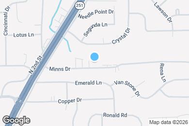 Map image of the property - 1050 Minns Dr