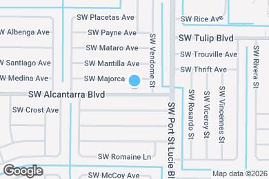 Map image of the property - 1009 SW Alcantarra Blvd