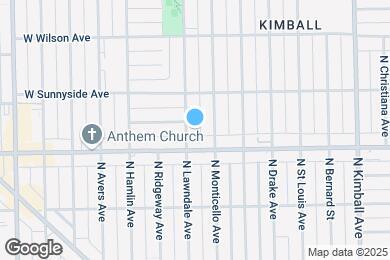 Map image of the property - 4423 N Lawndale Ave