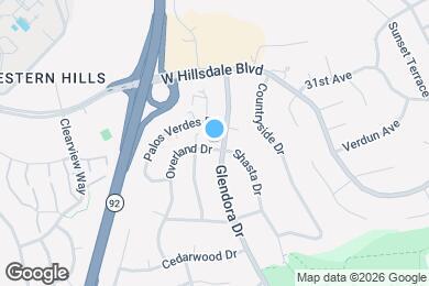 Map image of the property - Glendora Apartments