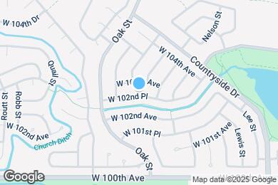 Map image of the property - 10641 W 102nd Pl