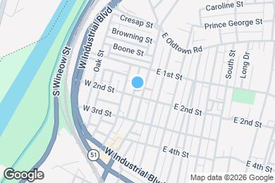 Map image of the property - 133 Virginia Ave