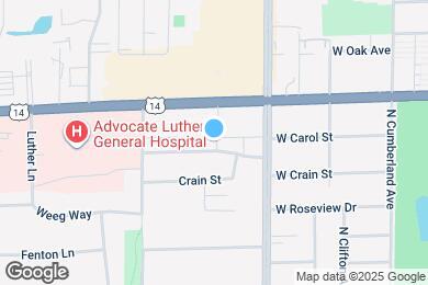 Map image of the property - 1400 Carol St
