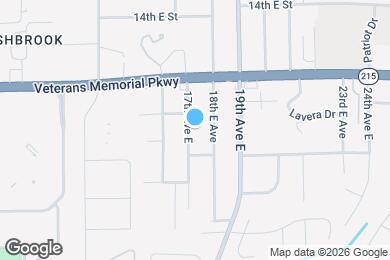 Map image of the property - 1615 17th Ave E