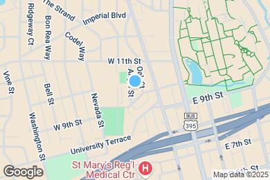 Map image of the property - 1025 Oak St