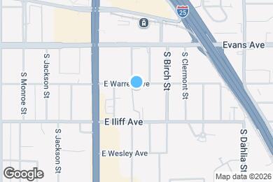Map image of the property - 4260 E Warren Ave