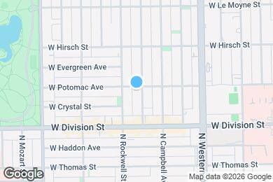 Map image of the property - 1254 N Maplewood Ave