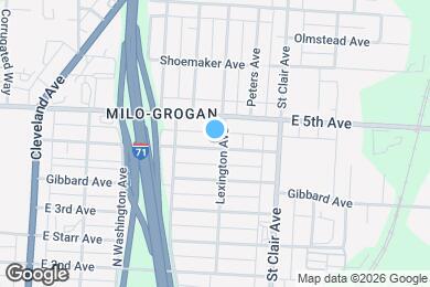 Map image of the property - 838 E 4th Ave