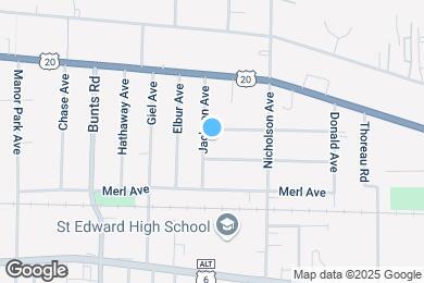 Map image of the property - 1263 Jackson Ave