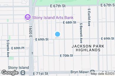 Map image of the property - 1738 E 69th St