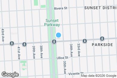 Map image of the property - 2522 Taraval St