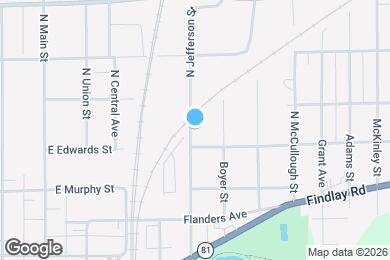 Map image of the property - 1048 N Jefferson St