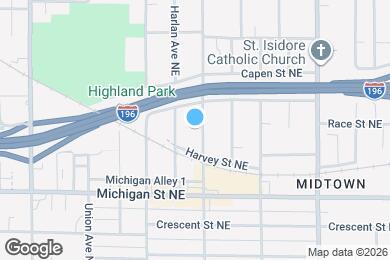 Map image of the property - 531 Eastern Ave NE