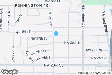 Map image of the property - 3836 NW 27th-