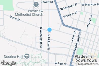 Map image of the property - 315 N Hickory St