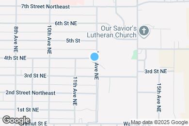 Map image of the property - 1124 4th St NE