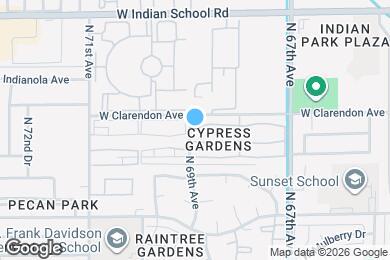 Map image of the property - 3645 N 69th Ave