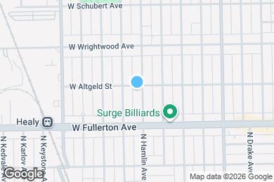 Map image of the property - 2452 N Hamlin Ave