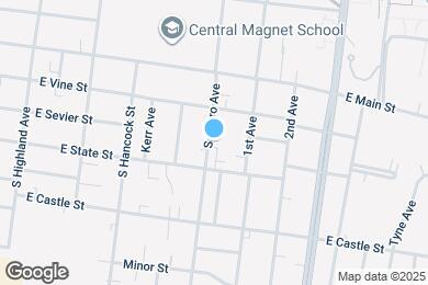 Map image of the property - 215 S Bilbro Ave