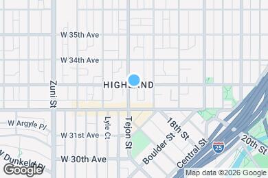 Map image of the property - 1940 W 33rd Ave