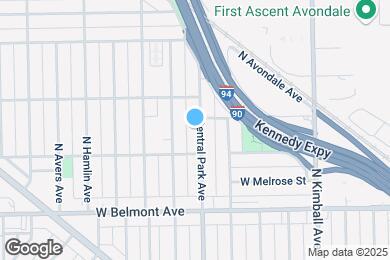 Map image of the property - 3324 N Central Park Ave