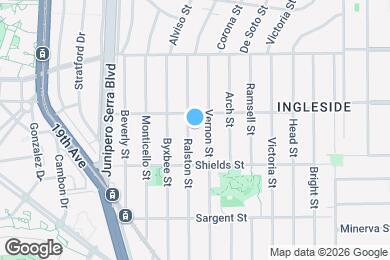 Map image of the property - 366 Ralston St