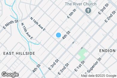 Map image of the property - 1603 E 4th St