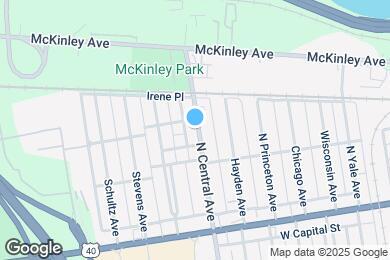 Map image of the property - 161 N Central Ave