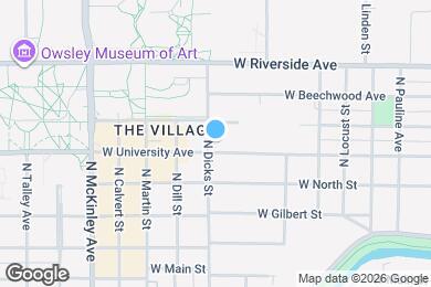 Map image of the property - 1420 W University Ave