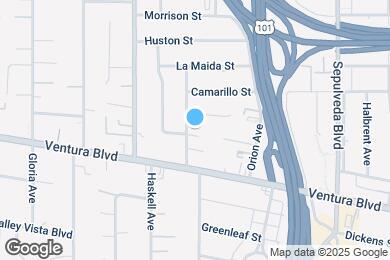 Map image of the property - 15507 Moorpark St
