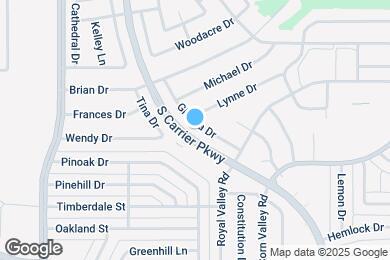 Map image of the property - 3505 Glenda Dr