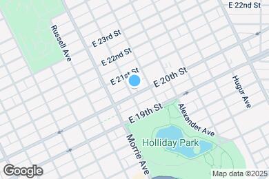 Map image of the property - 1108 E 20th St