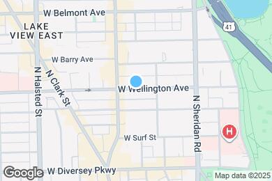 Map image of the property - 553 W Wellington Ave