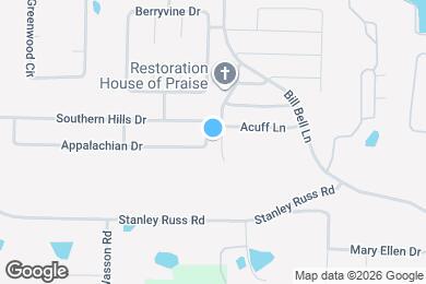 Map image of the property - 1405 Appalachian Dr
