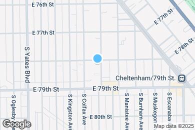 Map image of the property - 7808 S Saginaw Ave