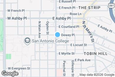 Map image of the property - 1820 McCullough Ave