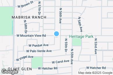 Map image of the property - 9731 N 56th Dr