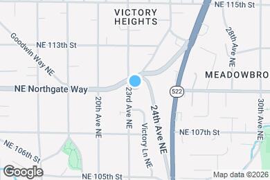 Map image of the property - 10828 23rd Ave NE