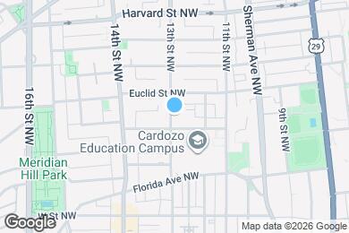 Map image of the property - 2535 13th St NW