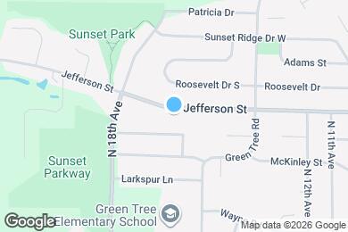 Map image of the property - 1525 Jefferson St